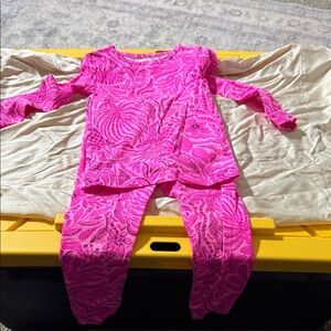 Lilly Pulitzer Vibrant Pink Kids Pajama Set